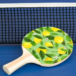 Raquete De Ping Pong Limão Aquarela 3
