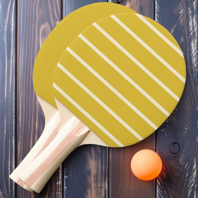 Raquete De Ping Pong Limão Queimado Listrado e Sólido (Criador carregado)