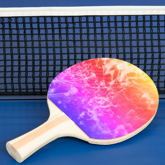 Raquete De Ping Pong Linhas de Luz Elétrica Gradiente Abstrato. (Insitu)