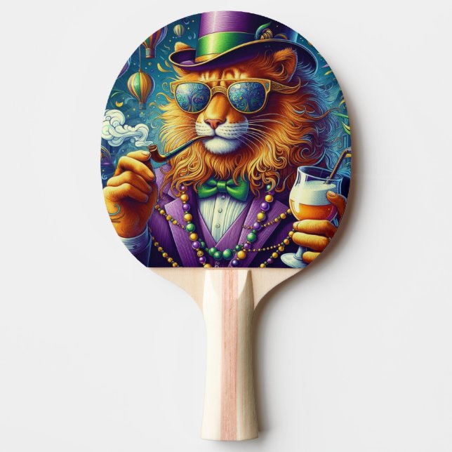 Raquete De Ping Pong Lion/Louisiana Mardi Gras (Frente)