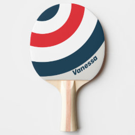 Raquete De Ping Pong Listra de Círculo de Warbird com Nome