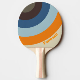 Raquete De Ping Pong Listra em Círculo com Degrade Butternut com Nome