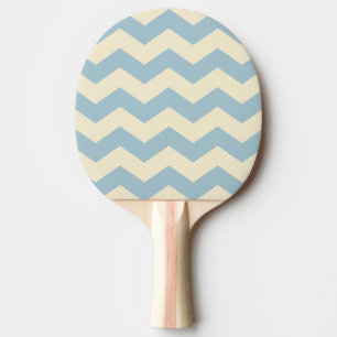 Raquete De Ping Pong Listra Ziguez Azul Céu Claro