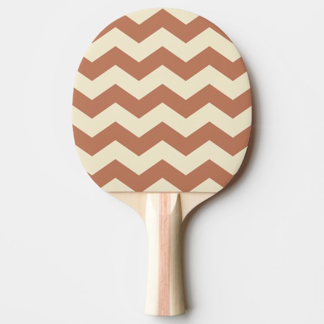Raquete De Ping Pong Listra Ziguez Rosa Pálido Cor (Frente)