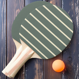 Raquete De Ping Pong Listrado e Sólido Cinza Quente