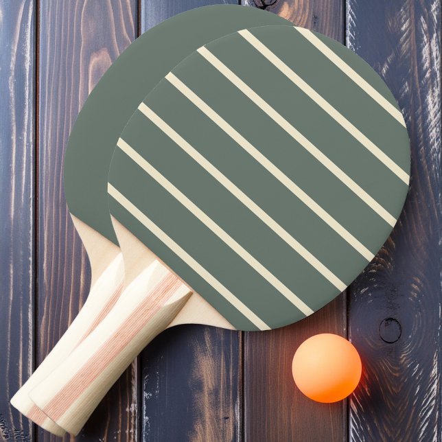 Raquete De Ping Pong Listrado e Sólido Cinza Quente (Criador carregado)