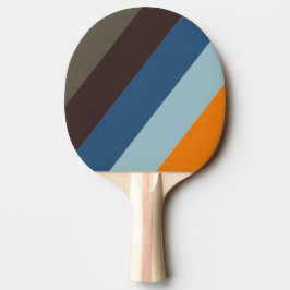 Raquete De Ping Pong Listrado Ousado Desbotado Butternut