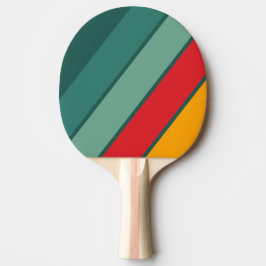 Raquete De Ping Pong Listrado Verde Grosseiro