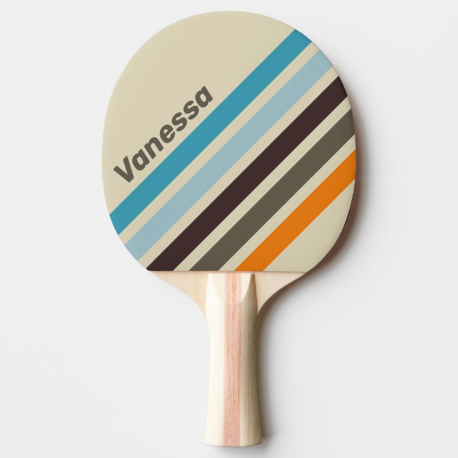 Raquete De Ping Pong Listras Anguladas da Ferrugem da Dedaleira com Nom (Frente)