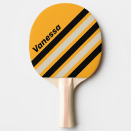 Raquete De Ping Pong Listras Anguladas do Zumbido do Abelhão Retrô com 
