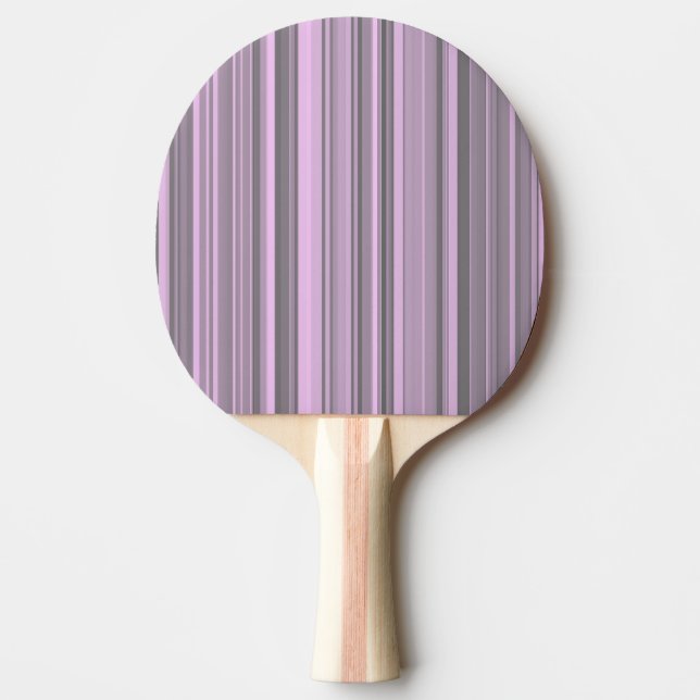 Raquete De Ping Pong Listras Cinza Roxo (Frente)
