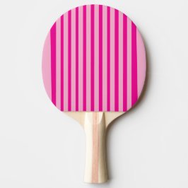 Raquete De Ping Pong Listras Cor-de-Rosa de Doce Estética Fofo