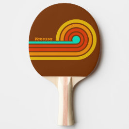 Raquete De Ping Pong Listras de Ondulação da Névoa do Chão da Floresta
