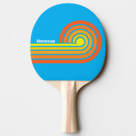 Raquete De Ping Pong Listras de Ondulação do Mar Explosão Solar com Nom
