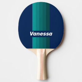 Raquete De Ping Pong Listras de Pino de Maré Oceânica com Nome