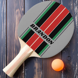 Raquete De Ping Pong Listras de Placa com Nome de VHS Antigo