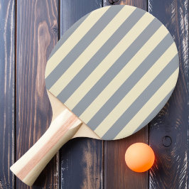 Raquete De Ping Pong Listras de Pólo Cinza-Rocha Cor