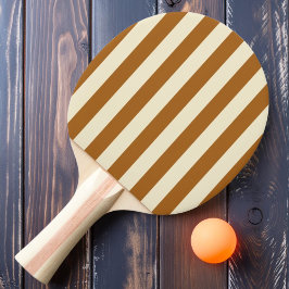 Raquete De Ping Pong Listras de Polo Cor Areia Queimada