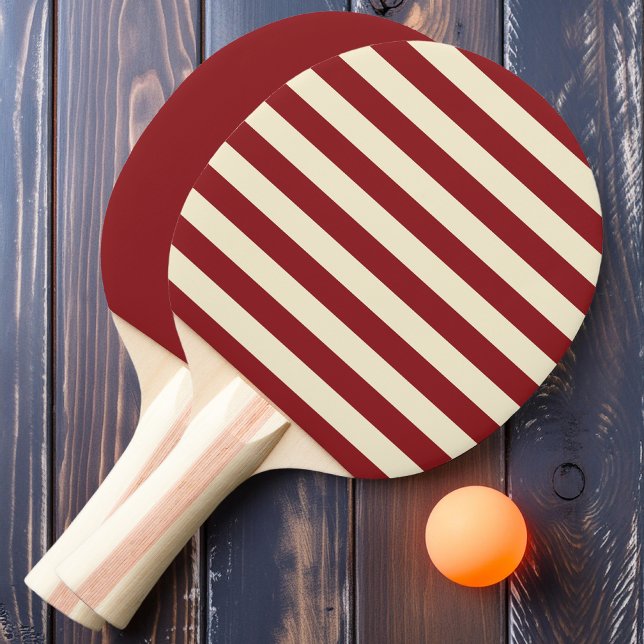 Raquete De Ping Pong Listras de Polo de Cranberry Profundo e Sólido (Criador carregado)
