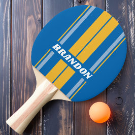 Raquete De Ping Pong Listras de Tábua à Beira-Mar com Nome