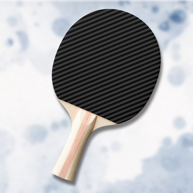 Raquete De Ping Pong Listras Diagonais Finas Pretas e Fumaça Simples (Criador carregado)