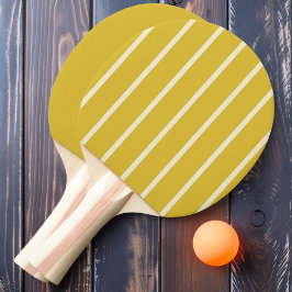 Raquete De Ping Pong Listras e Cor Laranja queimada