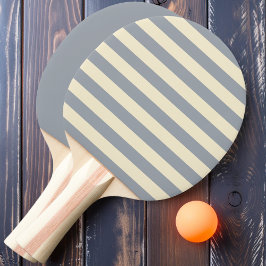 Raquete De Ping Pong Listras e Cor Sólida Polo Cinza Dove