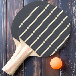 Raquete De Ping Pong Listras e Sólido Cinza Mediterrâneo