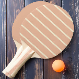 Raquete De Ping Pong Listras e Sólido de Pêssego Doce