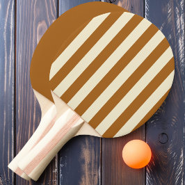 Raquete De Ping Pong Listras e Sólido em Areia Queimada no Polo