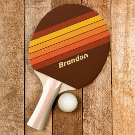 Raquete De Ping Pong Listras em Estilo Clássico com Nome