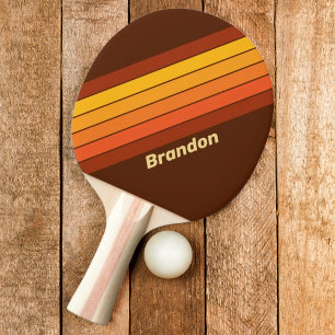 Raquete De Ping Pong Listras em Estilo Clássico com Nome