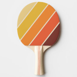 Raquete De Ping Pong Listras em Negrito Retrô