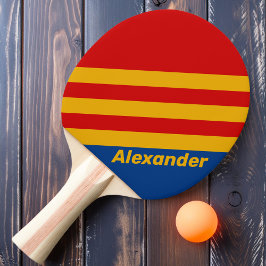 Raquete De Ping Pong Listras Esportivas Clássicas e Aconchegantes com N