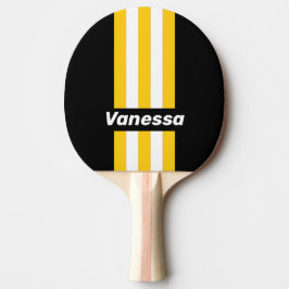 Raquete De Ping Pong Listras Finas Nostálgicas do Bumblebee com Nome