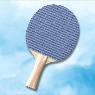 Raquete De Ping Pong Listras Horizontais Brilho Índigo Escuro