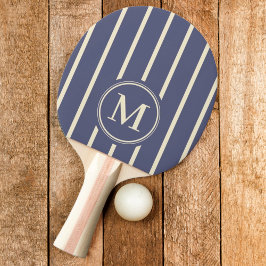 Raquete De Ping Pong Listras Monogramadas na cor Lavender Breeze