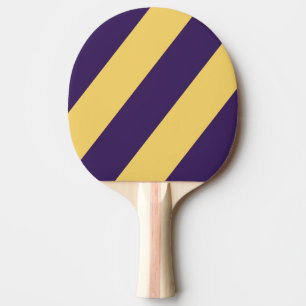 Raquete De Ping Pong Listras Negritas Retro Surf Pôr do Sol