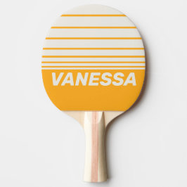 Raquete De Ping Pong Listras no Horizonte Três Beijadas pelo Sol Retrô