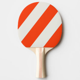 Raquete De Ping Pong Listras Ousadas Maré do Pôr do Sol Retrô