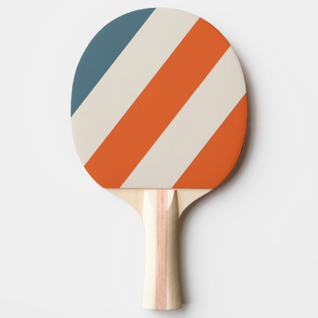 Raquete De Ping Pong Listras Ousadas Retro Surfside (Frente)
