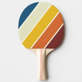 Raquete De Ping Pong Listras Ousadas Vintage Five
