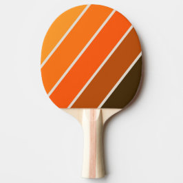 Raquete De Ping Pong Listras Ousadas Vintage Midnight Sunrise