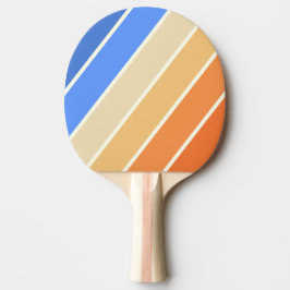 Raquete De Ping Pong Listras Ousadas Vintage Sol Oceano