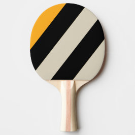 Raquete De Ping Pong Listras Ousadas Zumbido Abelha Bumblebee Retro