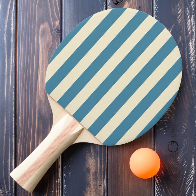 Raquete De Ping Pong Listras Polo Cor Aqua Profundo (Criador carregado)