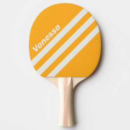 Raquete De Ping Pong Listras Triangulares Retro Beijadas Pelo Sol com N