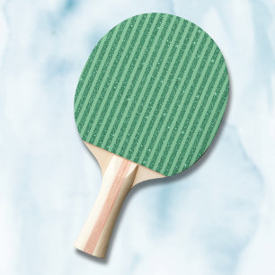 Raquete De Ping Pong Listras Verticais Clássicas no Estilo Brilho Verde