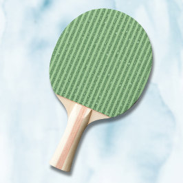Raquete De Ping Pong Listras Verticais Simples com Brilho em Verde Flor