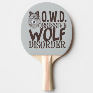 Raquete De Ping Pong Lobo cinzento